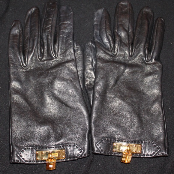 Hermès Soya Gloves Sz7 - Picture 2 of 6